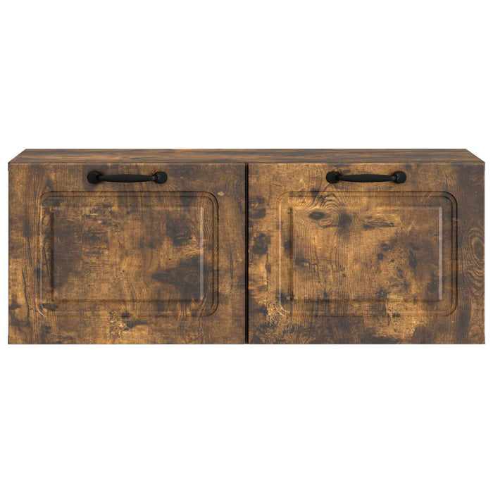 Oglindă TV montată pe perete Stejar fumuriu 78,5 x 31 x 30 cm - WALTI WALTI