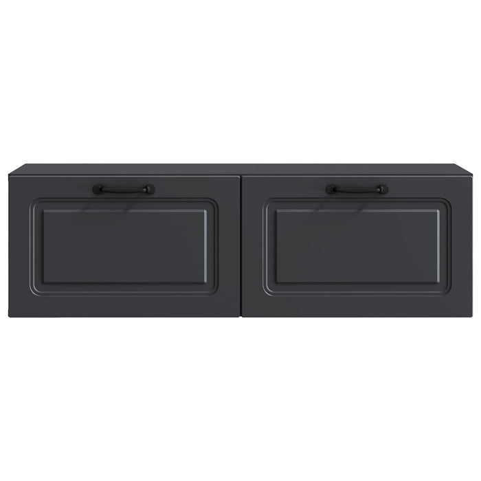 Oglindă TV montată pe perete Pe perete Negru 98 x 31 x 30 cm - WALTI WALTI