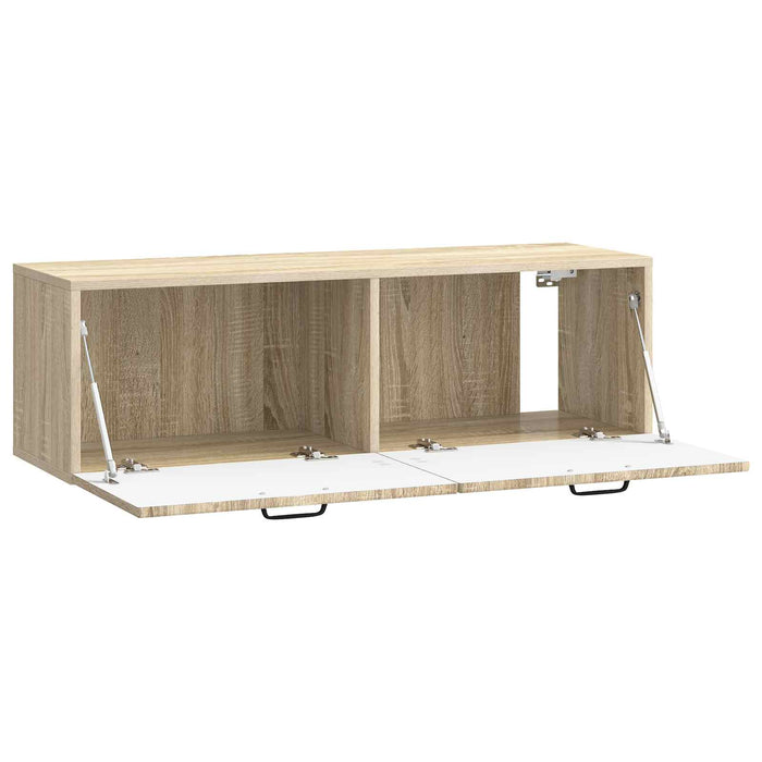 Oglindă TV montată pe perete Stejar Sonoma 98 x 31 x 30 cm - WALTI WALTI