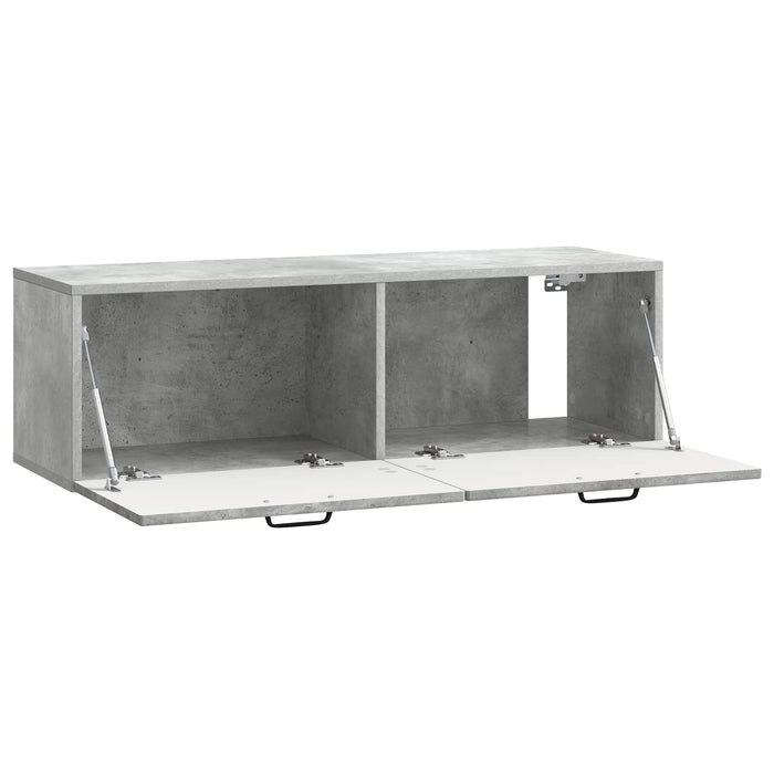 Oglindă TV montată pe perete Gri Beton 98 x 31 x 30 cm - WALTI WALTI