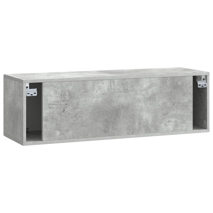 Oglindă TV montată pe perete Gri Beton 98 x 31 x 30 cm - WALTI WALTI