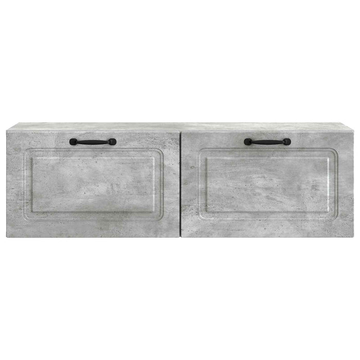 Oglindă TV montată pe perete Gri Beton 98 x 31 x 30 cm - WALTI WALTI