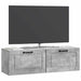 Oglindă TV montată pe perete Gri Beton 98 x 31 x 30 cm - WALTI WALTI