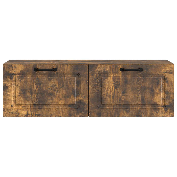 Oglindă TV montată pe perete Stejar fumuriu 98 x 31 x 30 cm - WALTI WALTI