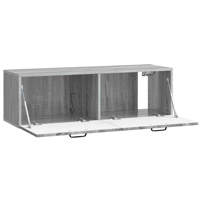 Oglindă TV montată pe perete Sonoma gri 98 x 31 x 30 cm - WALTI WALTI