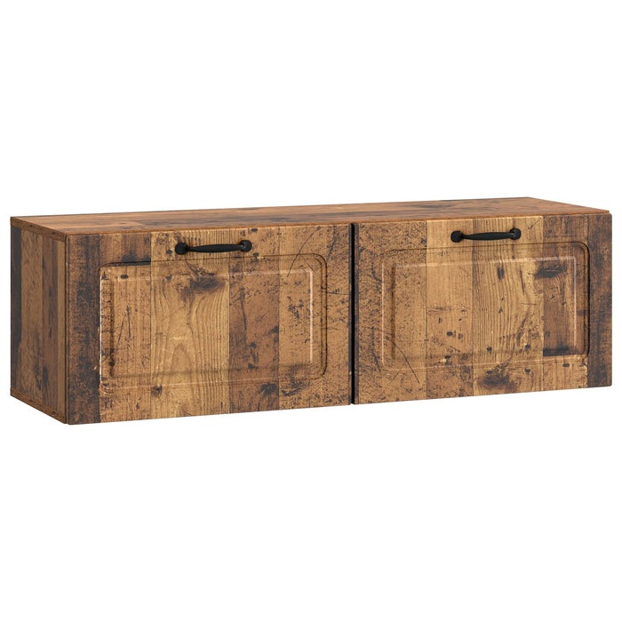 Oglindă TV montată pe perete Lemn vechi 98 x 31 x 30 cm - WALTI WALTI