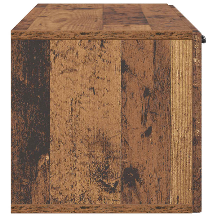 Oglindă TV montată pe perete Lemn vechi 98 x 31 x 30 cm - WALTI WALTI