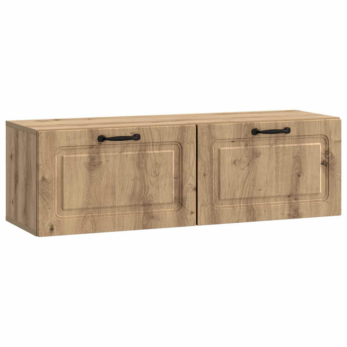 Oglindă TV montată pe perete Stejar Artizanal 98 x 31 x 30 cm - WALTI WALTI