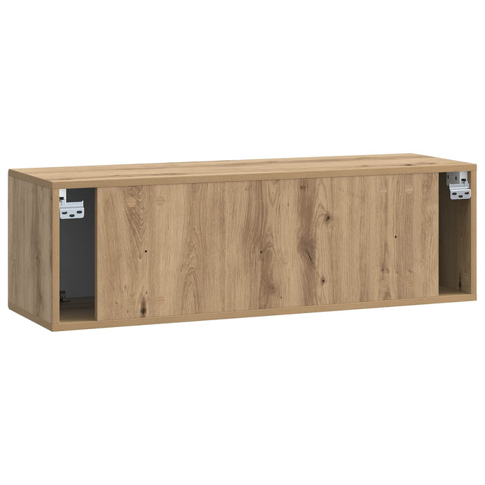 Oglindă TV montată pe perete Stejar Artizanal 98 x 31 x 30 cm - WALTI WALTI