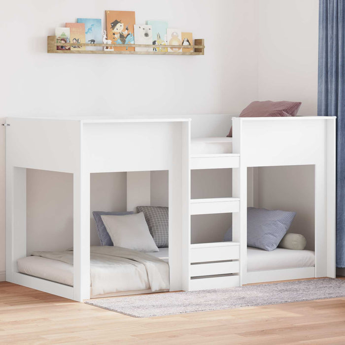 Pat Etajat pentru Copii Alb 75 x 190 cm Lemn compozit - WALTI WALTI