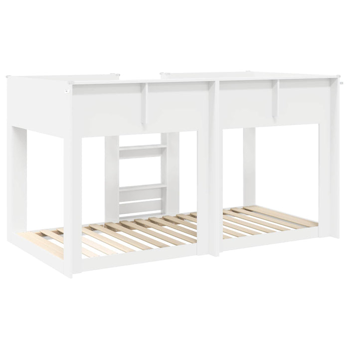 Pat Etajat pentru Copii Alb 75 x 190 cm Lemn compozit - WALTI WALTI
