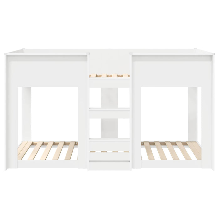 Pat Etajat pentru Copii Alb 75 x 190 cm Lemn compozit - WALTI WALTI