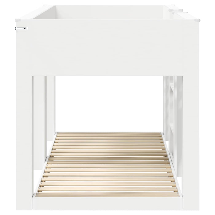 Pat Etajat pentru Copii Alb 75 x 190 cm Lemn compozit - WALTI WALTI