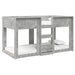 Pat Etajat pentru Copii Gri din beton 75 x 190 cm Lemn compozit - WALTI WALTI