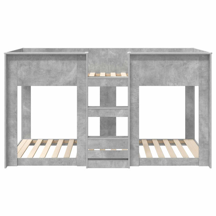 Pat Etajat pentru Copii Gri din beton 75 x 190 cm Lemn compozit - WALTI WALTI