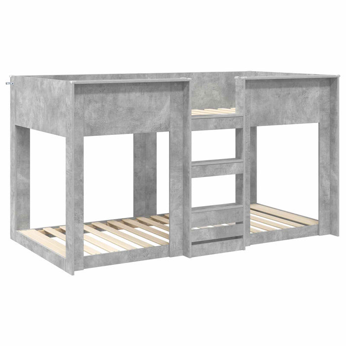 Pat Etajat pentru Copii Gri din beton 90 x 190 cm Lemn compozit - WALTI WALTI