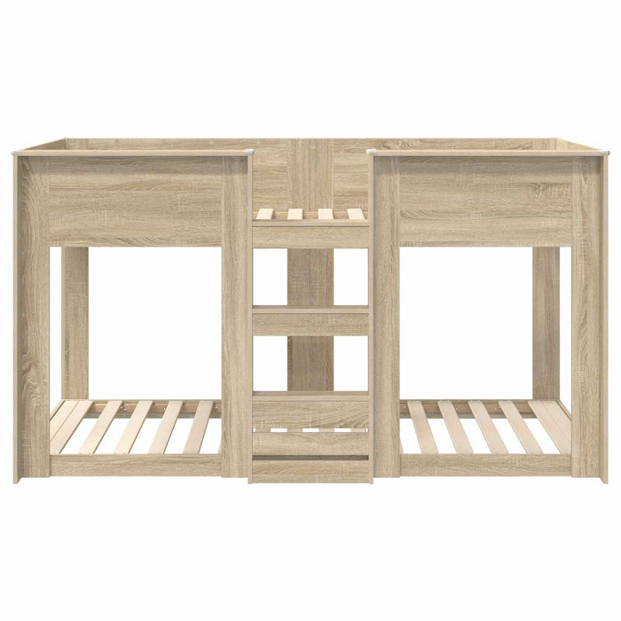 Pat Etajat pentru Copii Stejar Sonoma 80 x 200 cm Lemn compozit - WALTI WALTI