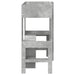 Cadru de pat supraetajat cu birou Gri din beton 75 x 190 cm - WALTI WALTI
