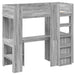 Cadru de pat supraetajat cu birou Gri Sonoma 75 x 190 cm - WALTI WALTI