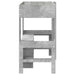 Cadru de pat supraetajat cu birou Gri din beton 80 x 200 cm - WALTI WALTI