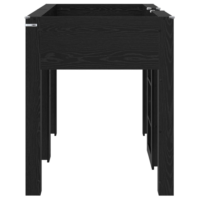 Pat Etajat pentru Copii Stejar Negru 75 x 190 cm Lemn compozit - WALTI WALTI