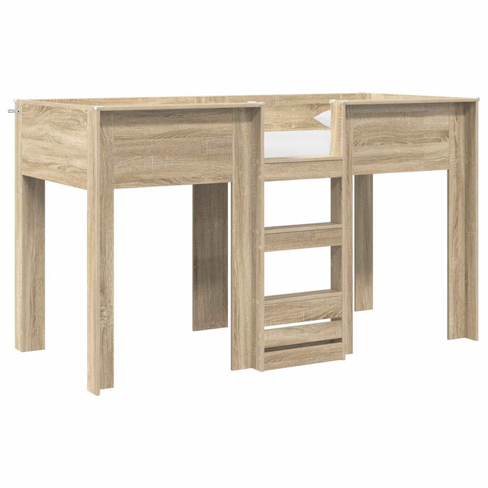 Pat Etajat pentru Copii Stejar Sonoma 75 x 190 cm Lemn compozit - WALTI WALTI