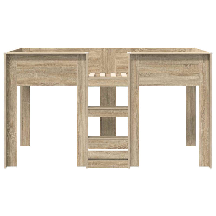 Pat Etajat pentru Copii Stejar Sonoma 75 x 190 cm Lemn compozit - WALTI WALTI