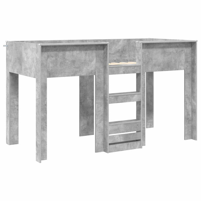 Pat Etajat pentru Copii Gri din beton 75 x 190 cm Lemn compozit - WALTI WALTI