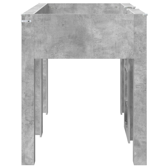 Pat Etajat pentru Copii Gri din beton 75 x 190 cm Lemn compozit - WALTI WALTI