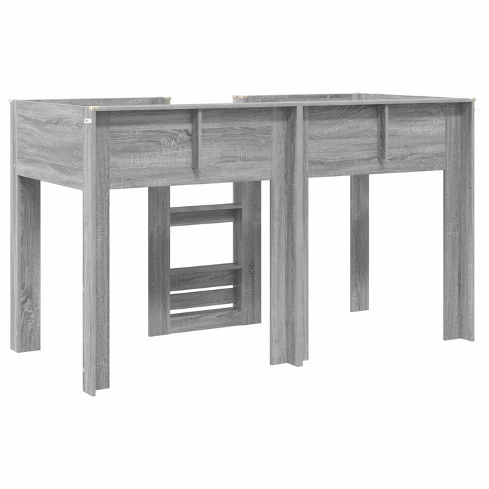 Pat Etajat pentru Copii Gri Sonoma 75 x 190 cm Lemn compozit - WALTI WALTI