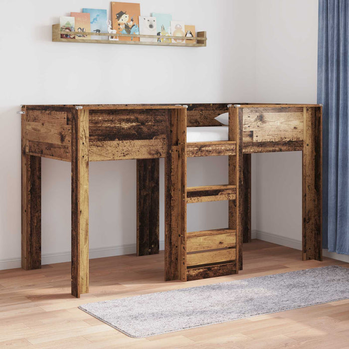 Pat Etajat pentru Copii Lemn vechi 75 x 190 cm Lemn compozit - WALTI WALTI