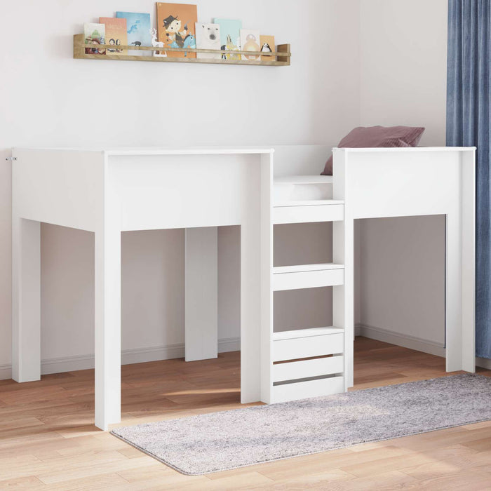 Pat Etajat pentru Copii Alb 80 x 200 cm Lemn compozit - WALTI WALTI