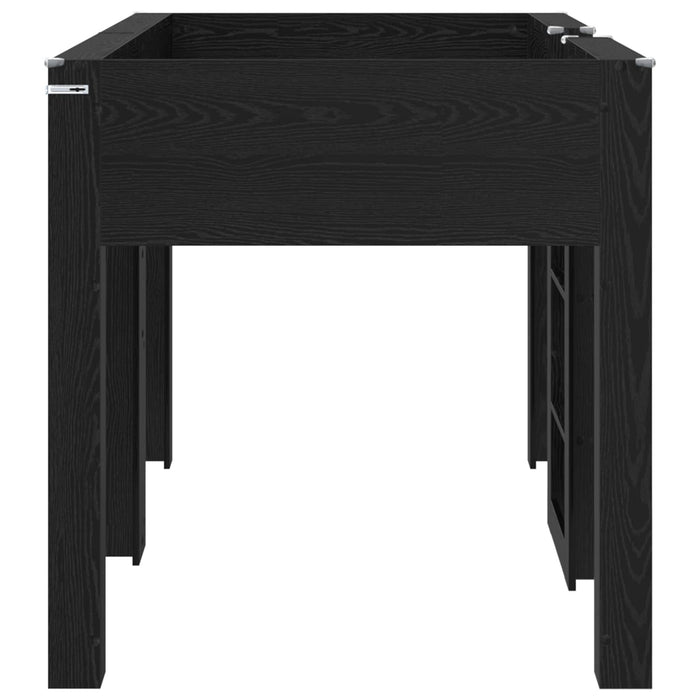 Pat Etajat pentru Copii Stejar Negru 80 x 200 cm Lemn compozit - WALTI WALTI