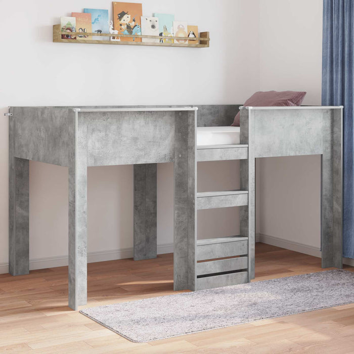 Pat Etajat pentru Copii Gri din beton 80 x 200 cm Lemn compozit - WALTI WALTI