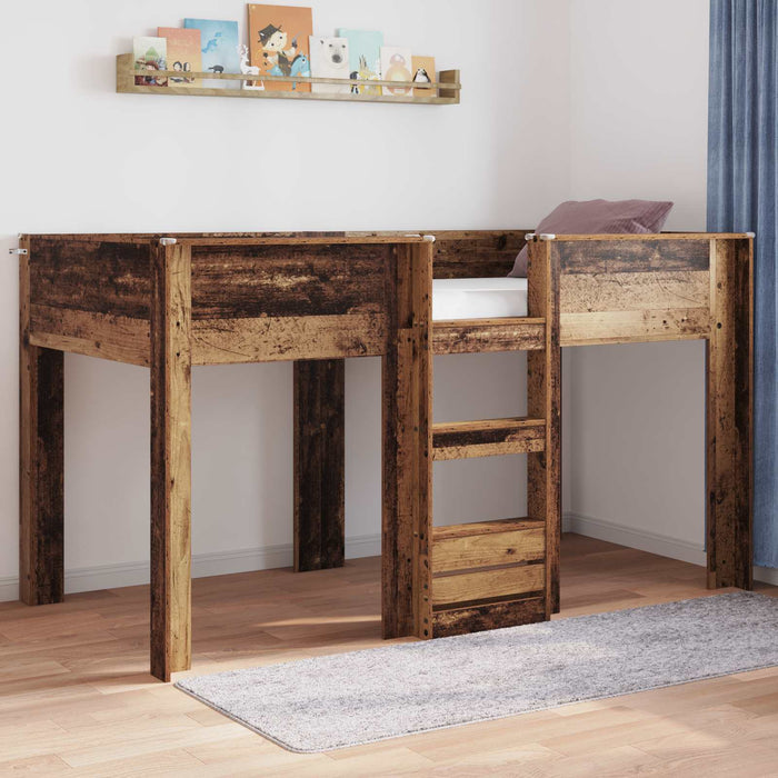 Pat Etajat pentru Copii Lemn vechi 90 x 200 cm Lemn compozit - WALTI WALTI