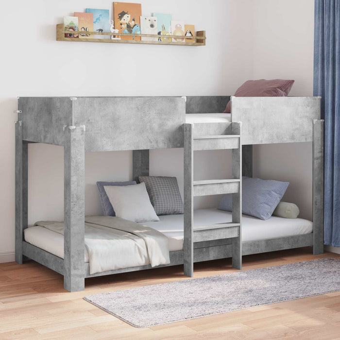 Pat Etajat pentru Copii Gri din beton 100 x 200 cm - WALTI WALTI