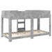 Pat Etajat pentru Copii Gri din beton 100 x 200 cm - WALTI WALTI