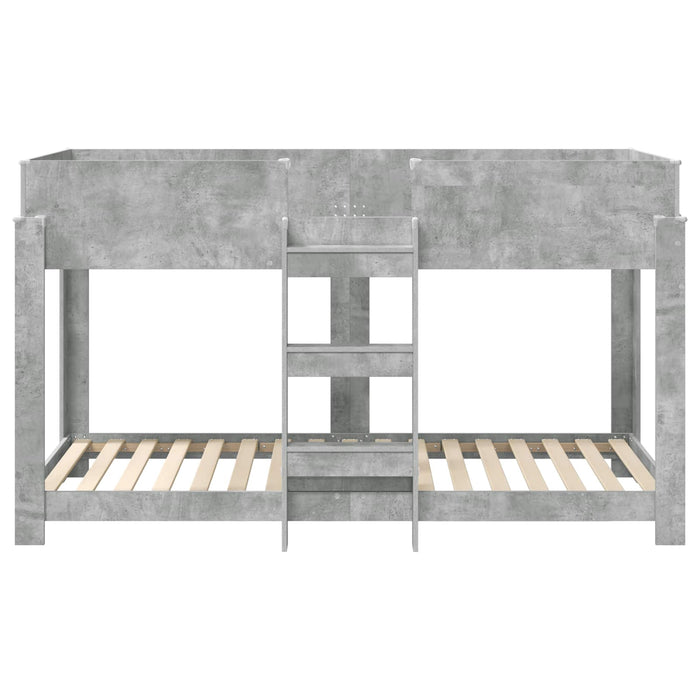 Pat Etajat pentru Copii Gri din beton 90 x 200 cm Lemn compozit - WALTI WALTI