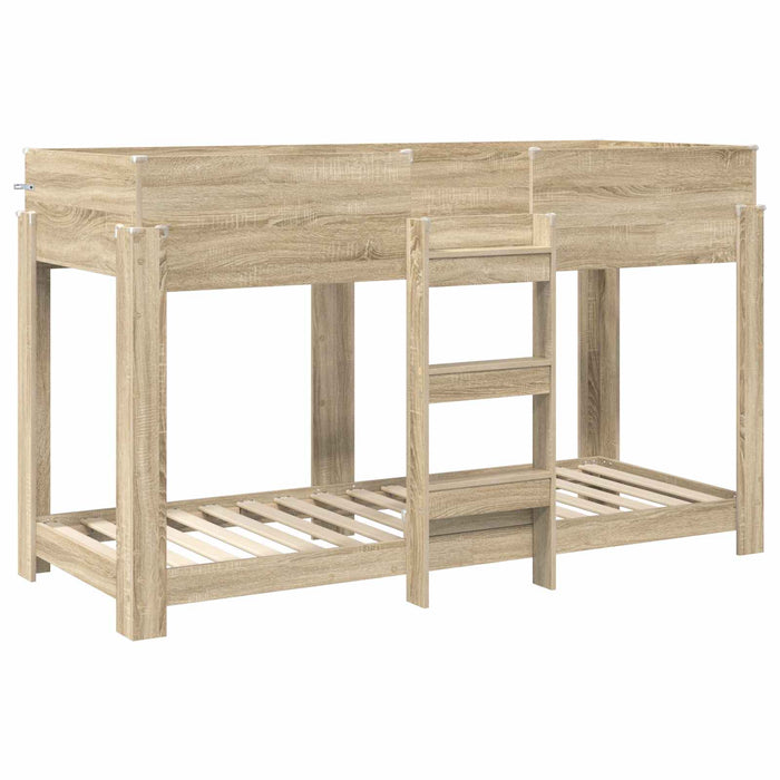 Pat Etajat pentru Copii Stejar Sonoma 75 x 190 cm Lemn compozit - WALTI WALTI