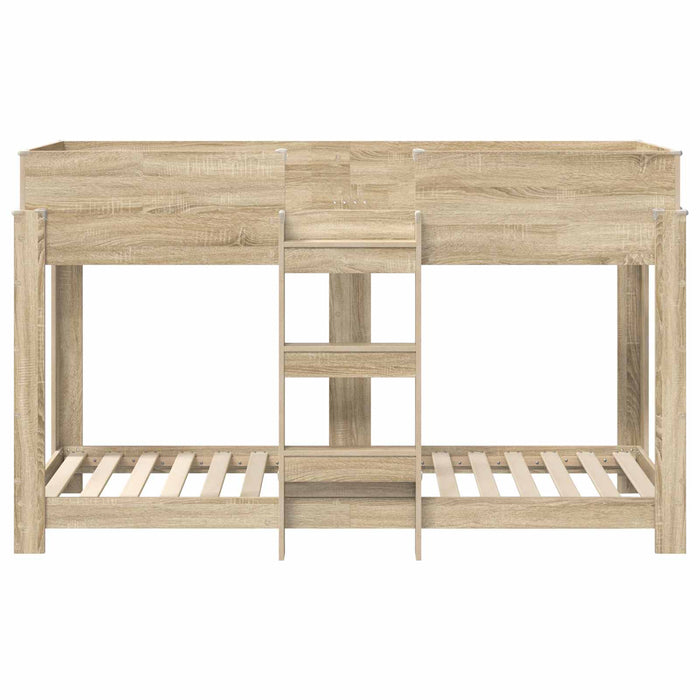 Pat Etajat pentru Copii Stejar Sonoma 75 x 190 cm Lemn compozit - WALTI WALTI