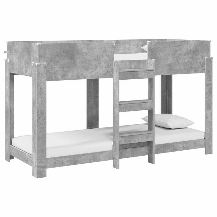 Pat Etajat pentru Copii Gri din beton 75 x 190 cm Lemn compozit - WALTI WALTI