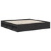 Cadru de pat cu headboard Negru 200 x 200 cm Lemn de pin masiv - WALTI WALTI