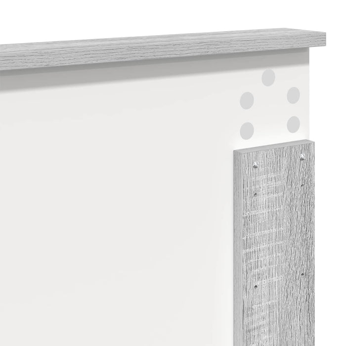 Cadru de pat Gri Sonoma 200 x 200 cm Lemn de pin masiv - WALTI WALTI