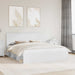 Cadru de pat cu headboard Alb 180 x 200 cm Lemn de pin masiv - WALTI WALTI