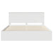 Cadru de pat cu headboard Alb 180 x 200 cm Lemn de pin masiv - WALTI WALTI