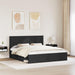 Cadru de pat cu headboard Negru 180 x 200 cm Lemn de pin masiv - WALTI WALTI
