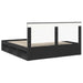 Cadru de pat cu headboard Negru 180 x 200 cm Lemn de pin masiv - WALTI WALTI