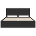 Cadru de pat cu headboard Negru 180 x 200 cm Lemn de pin masiv - WALTI WALTI