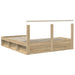 Cadru de pat cu headboard Sonoma 180 x 200 cm Lemn de pin masiv - WALTI WALTI