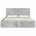 Cadru de pat cu headboard Beton 180 x 200 cm Lemn de pin masiv - WALTI WALTI